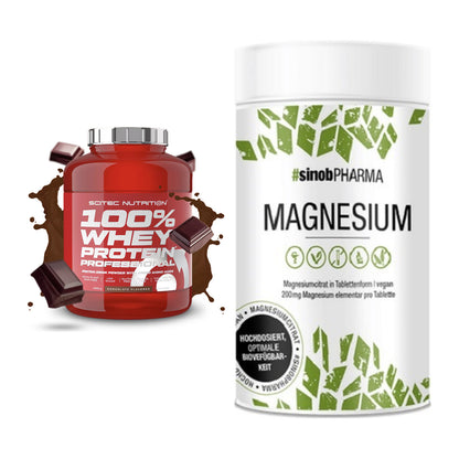 Basis-Set: Scitec 100% Whey Professional + Sinob Magnesium Citrat – alle enthaltenen Artikel
