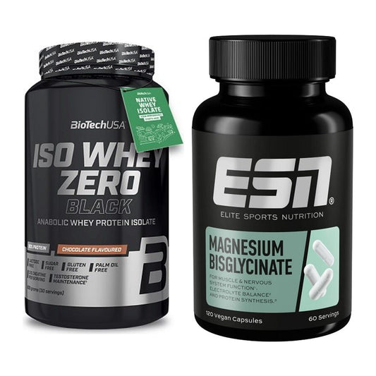Basis-Set: BioTech Iso Whey Zero Black + ESN Magnesium Bisglycinat – alle enthaltenen Artikel