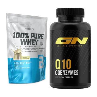 Basis-Set: BioTech 100% Pure Whey + GN Q10 Health Line – alle enthaltenen Artikel