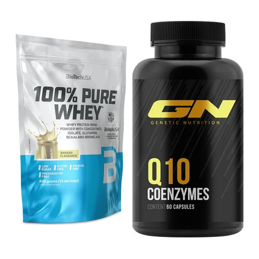 Basis-Set: BioTech 100% Pure Whey + GN Q10 Health Line – alle enthaltenen Artikel
