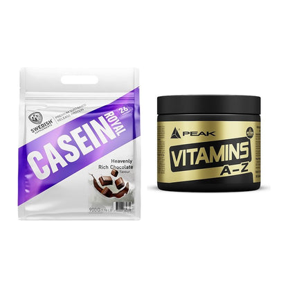 Basis-Set: Swedish Supplements Casein + Peak Vitamin A-Z 180 Tabl. – alle enthaltenen Artikel