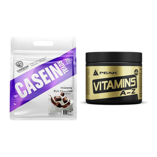 Basis-Set: Swedish Supplements Casein + Peak Vitamin A-Z 180 Tabl. – alle enthaltenen Artikel