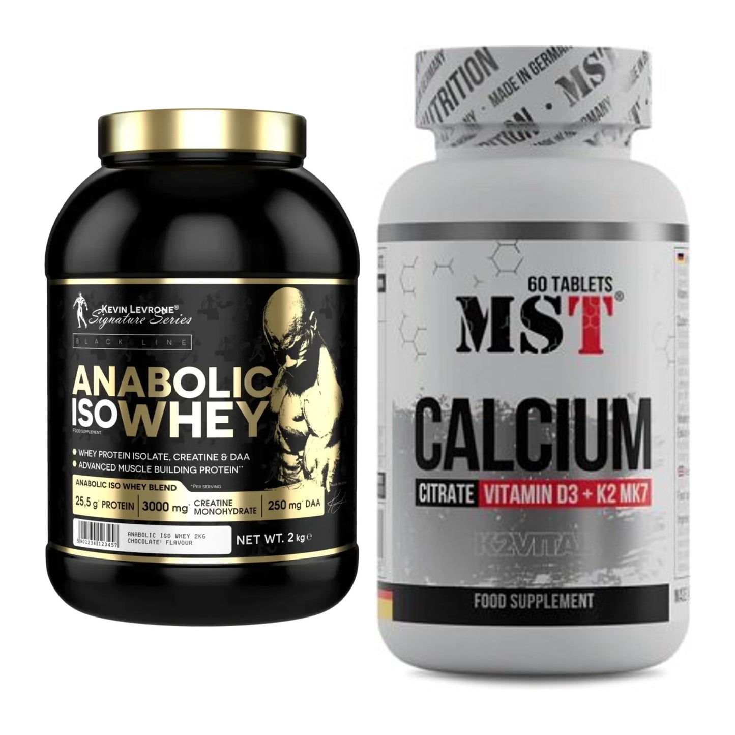 Basis-Set: Kevin Levrone Anabolic Iso + MST Calcium Citrate D3 – alle enthaltenen Artikel