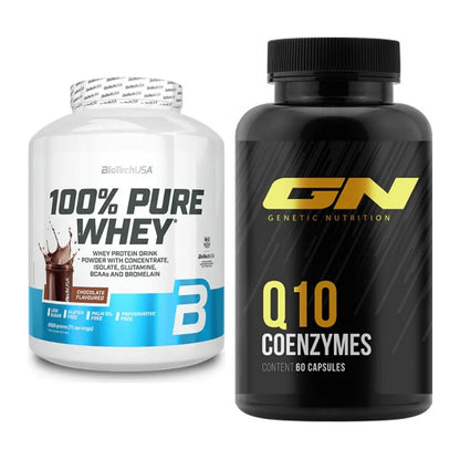 Basis-Set: BioTech 100% Pure Whey + GN Q10 Health Line – alle enthaltenen Artikel
