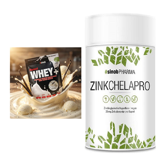 Basis-Set: Sinob Honest Whey+ + Sinob Zink Chelapro – alle enthaltenen Artikel