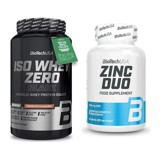 Basis-Set: BioTech Iso Whey Zero Black + BioTech Zinc Duo – alle enthaltenen Artikel