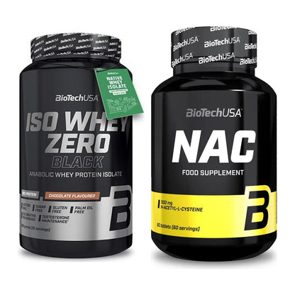 Basis-Set: BioTech Iso Whey Zero Black + BioTech NAC – alle enthaltenen Artikel