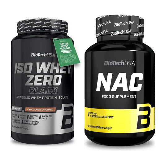Basis-Set: BioTech Iso Whey Zero Black + BioTech NAC – alle enthaltenen Artikel