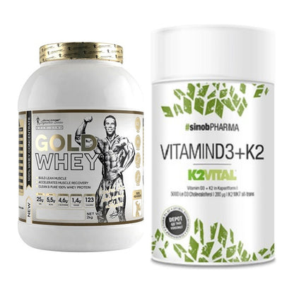 Basis-Set: Kevin Levrone Gold Whey + Sinob Vitamin D3 + K2 – alle enthaltenen Artikel