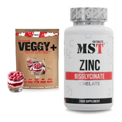 Basis-Set: Sinob VEGGY + VEGAN PROTEIN + MST Zinc Chelate Bisglycinate – alle enthaltenen Artikel