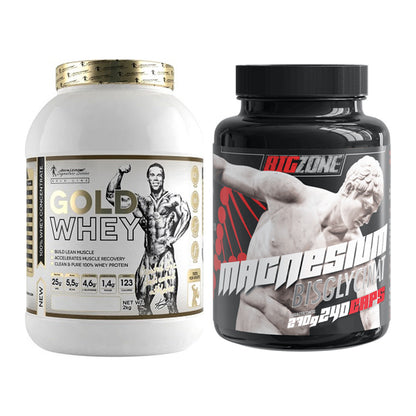 Basis-Set: Kevin Levrone Gold Whey + Big Zone Magnesium Bisglycinat – alle enthaltenen Artikel