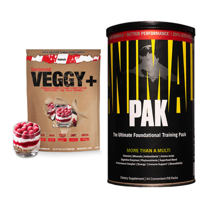 Basis-Set: Sinob VEGGY + VEGAN PROTEIN + Universal Animal Pak 44 Serv. – alle enthaltenen Artikel