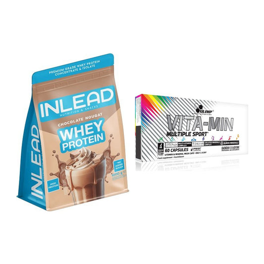 Basis-Set: INLEAD Whey Protein + Olimp Vita-Min Multiple Sport – alle enthaltenen Artikel