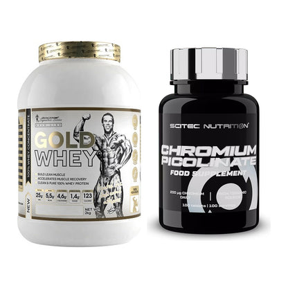 Basis-Set: Kevin Levrone Gold Whey + Scitec Chromium Picolinate – alle enthaltenen Artikel