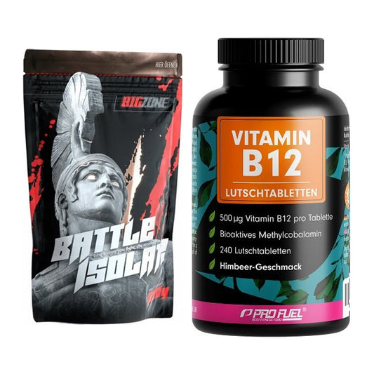 Basis-Set: Big Zone Battle Isolate + ProFuel Vitamin B12 240 – alle enthaltenen Artikel
