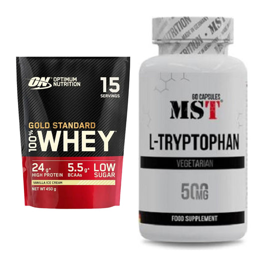 Basis-Set: ON Whey Gold Standard + MST Tryptophan 500mg – alle enthaltenen Artikel