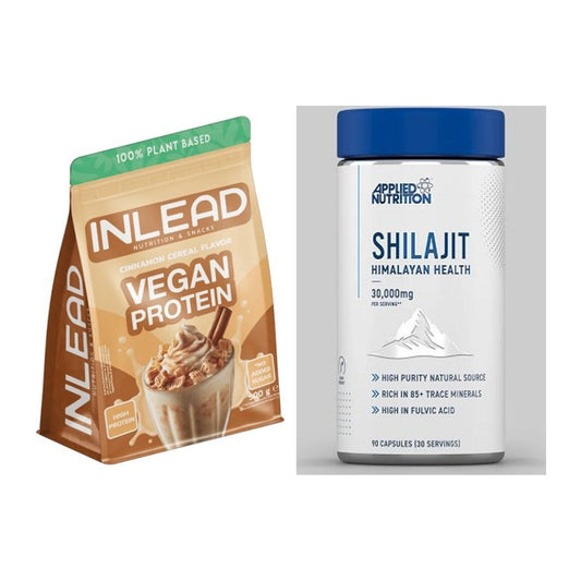 Βασικό σετ: INLEAD Vegan Protein + Applied Nutrition Shilajit - περιλαμβάνονται όλα τα είδη