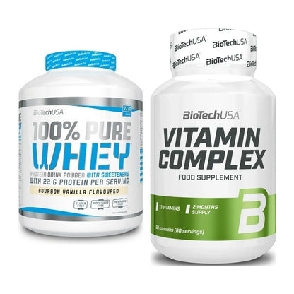 Basis-Set: BioTech 100% Pure Whey + BioTech Vitamin Complex – alle enthaltenen Artikel