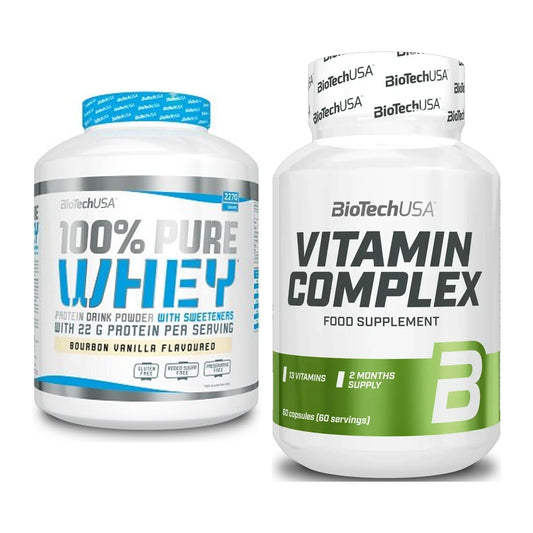 Basis-Set: BioTech 100% Pure Whey + BioTech Vitamin Complex – alle enthaltenen Artikel