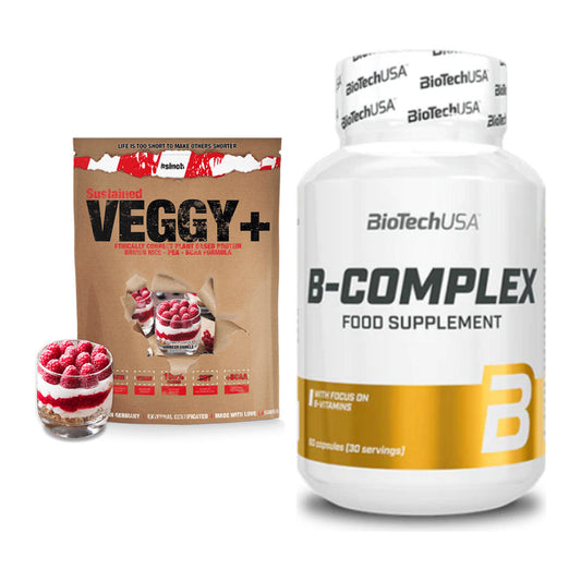 Basis-Set: Sinob VEGGY + VEGAN PROTEIN + BioTech B Complex 60 Tabl. – alle enthaltenen Artikel