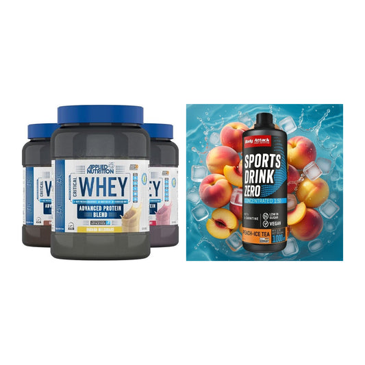 Basis-Set: Applied Nutrition Critical + Body Attack Sports Drink – alle enthaltenen Artikel