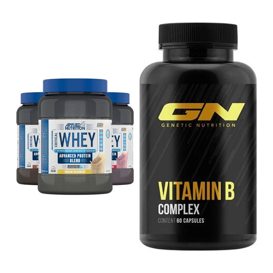 Basis-Set: Applied Nutrition Critical Whey + GN Vitamin B-Complex – alle enthaltenen Artikel