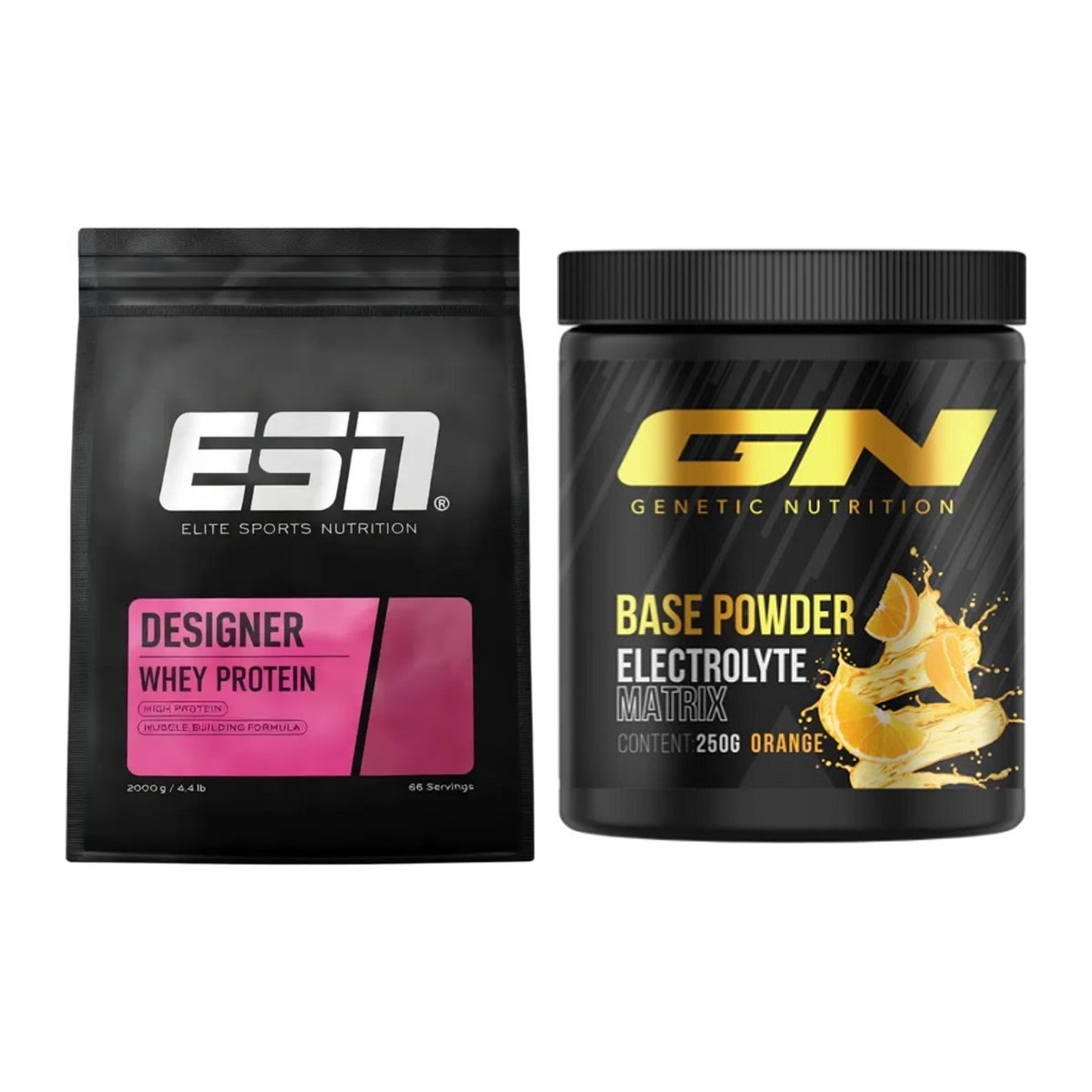 Basis-Set: ESN Designer Whey + GN Base Powder – alle enthaltenen Artikel