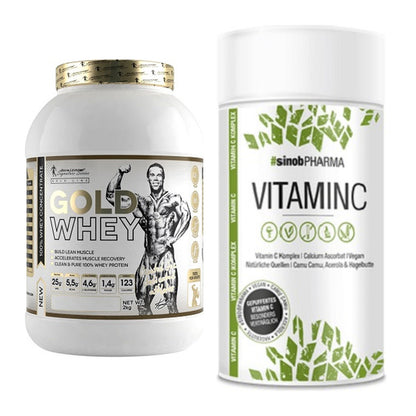 Basis-Set: Kevin Levrone Gold Whey + Sinob Vitamin C – alle enthaltenen Artikel