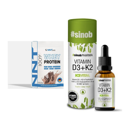 Basis-Set: NNT Whey + Sinob Vitamin D3 + K2 Tropfen – alle enthaltenen Artikel