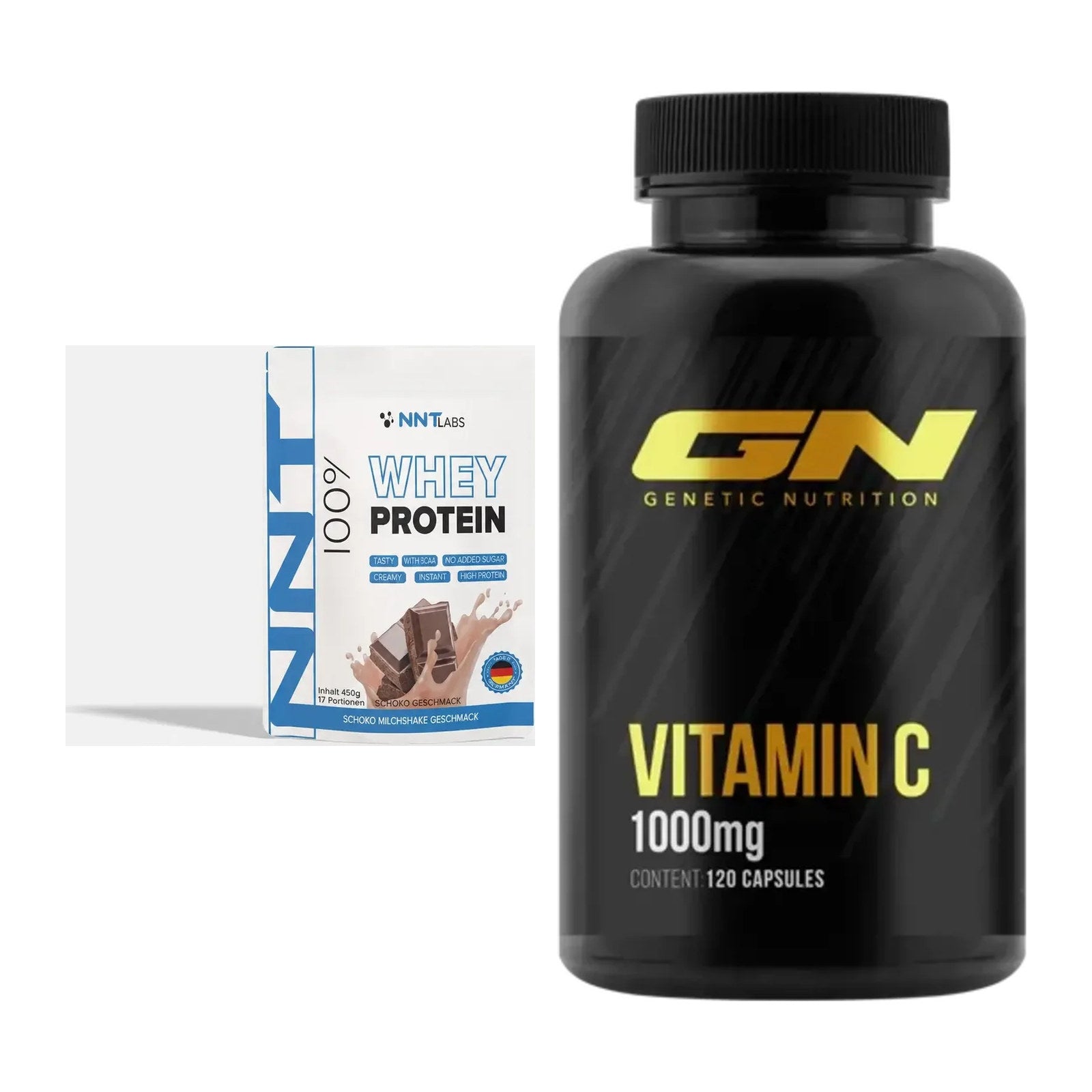 Basis-Set: NNT Whey + GN Vitamin C Health Line – alle enthaltenen Artikel