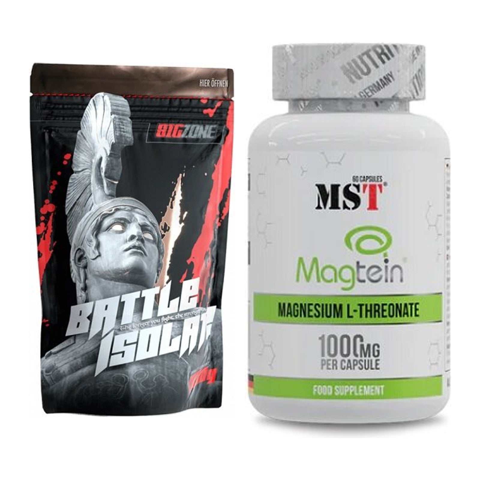 Basis-Set: Big Zone Battle Isolate + MST Magnesium L-Threonate Magtein – alle enthaltenen Artikel