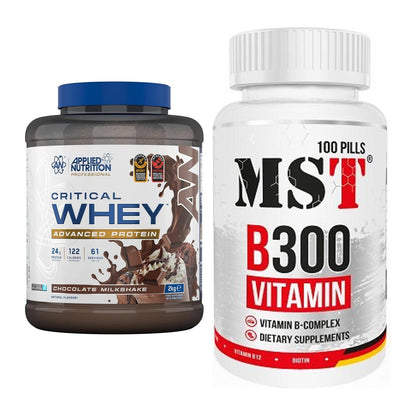 Basis-Set: Applied Nutrition Critical + MST B300 B-Complex 100 Pills – alle enthaltenen Artikel