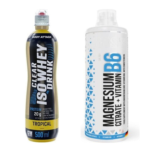 Basis-Set: Body Attack Clear Iso Whey Drink + MST Magnesium B6 – alle enthaltenen Artikel