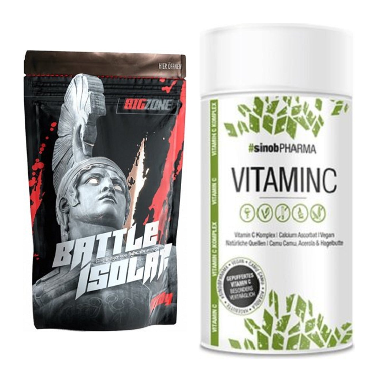 Basis-Set: Big Zone Battle Isolate + Sinob Vitamin C – alle enthaltenen Artikel