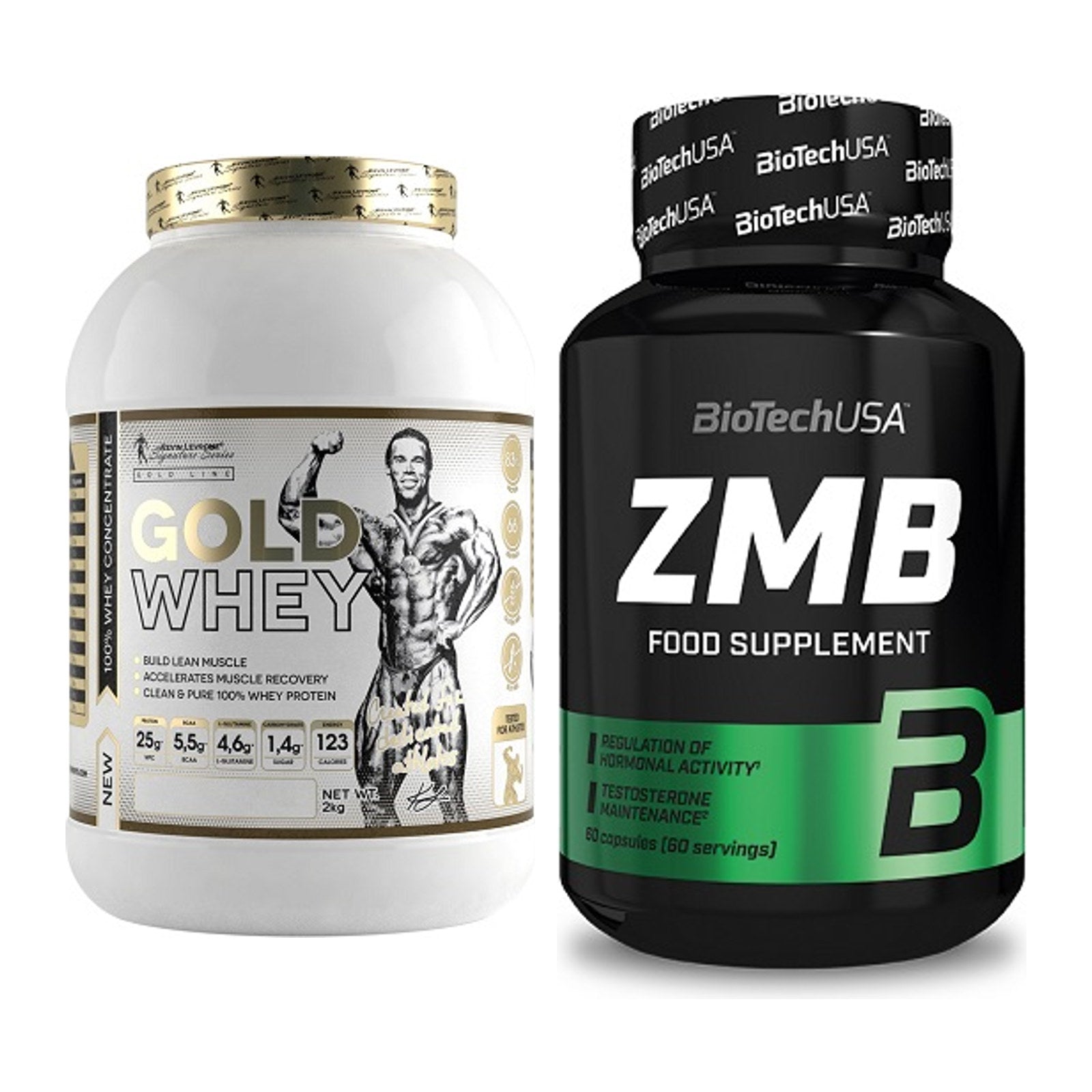 Basis-Set: Kevin Levrone Gold Whey + BioTech ZMB – alle enthaltenen Artikel
