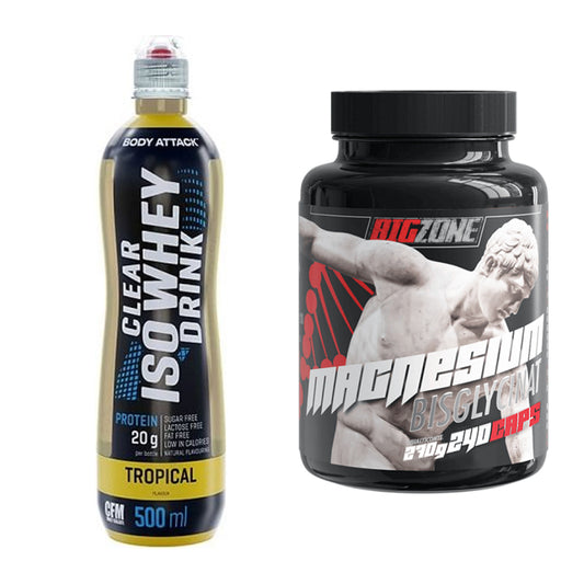 Basis-Set: Body Attack Clear Iso Whey + Big Zone Magnesium – alle enthaltenen Artikel