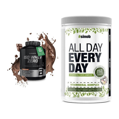 Basis-Set: BioTech Iso Whey Zero Black + Sinob All Day Every Day 30 – alle enthaltenen Artikel
