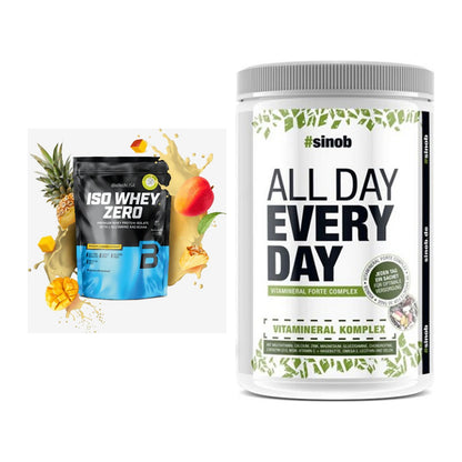 Basis-Set: BioTech Iso Whey Zero + Sinob All Day Every Day 30 Serv. – alle enthaltenen Artikel