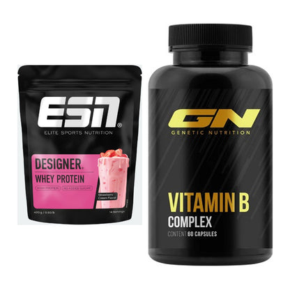 Basis-Set: ESN Designer Whey + GN Vitamin B-Complex – alle enthaltenen Artikel