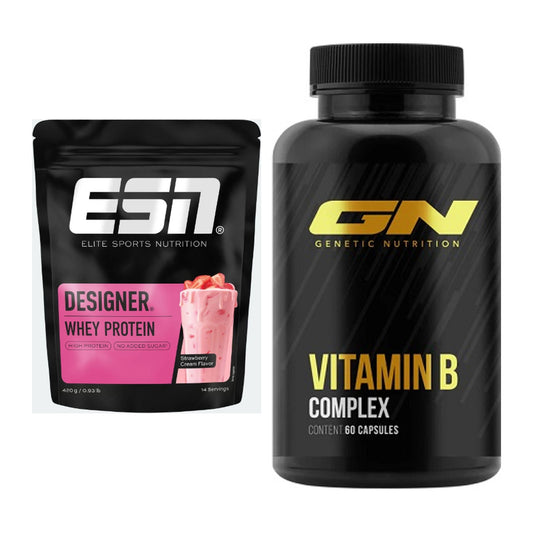 Basis-Set: ESN Designer Whey + GN Vitamin B-Complex – alle enthaltenen Artikel