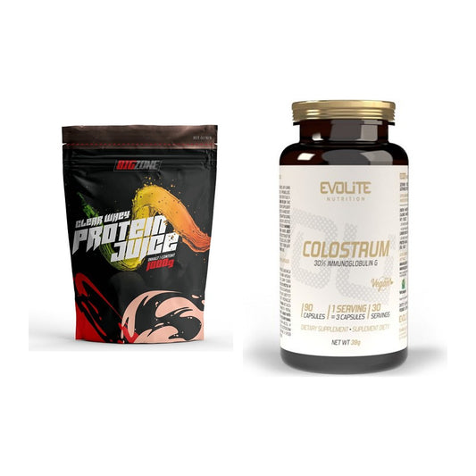 Basis-Set: Big Zone Clear Whey Protein + Evolite Nutrition Colostrum – alle enthaltenen Artikel