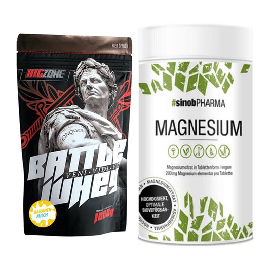 Basis-Set: Big Zone Battle Whey + Sinob Magnesium Citrat – alle enthaltenen Artikel