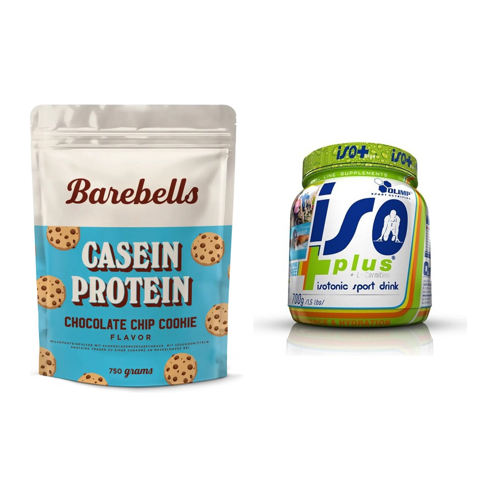 Basis-Set: Barebells Casein Protein + Olimp Iso Plus – alle enthaltenen Artikel