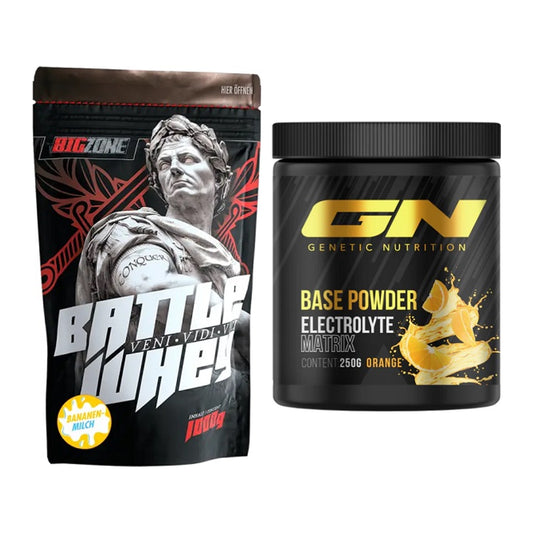 Basis-Set: Big Zone Battle Whey + GN Base Powder – alle enthaltenen Artikel