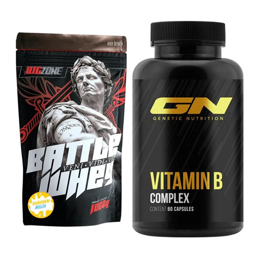 Basis-Set: Big Zone Battle Whey + GN Vitamin B-Complex – alle enthaltenen Artikel