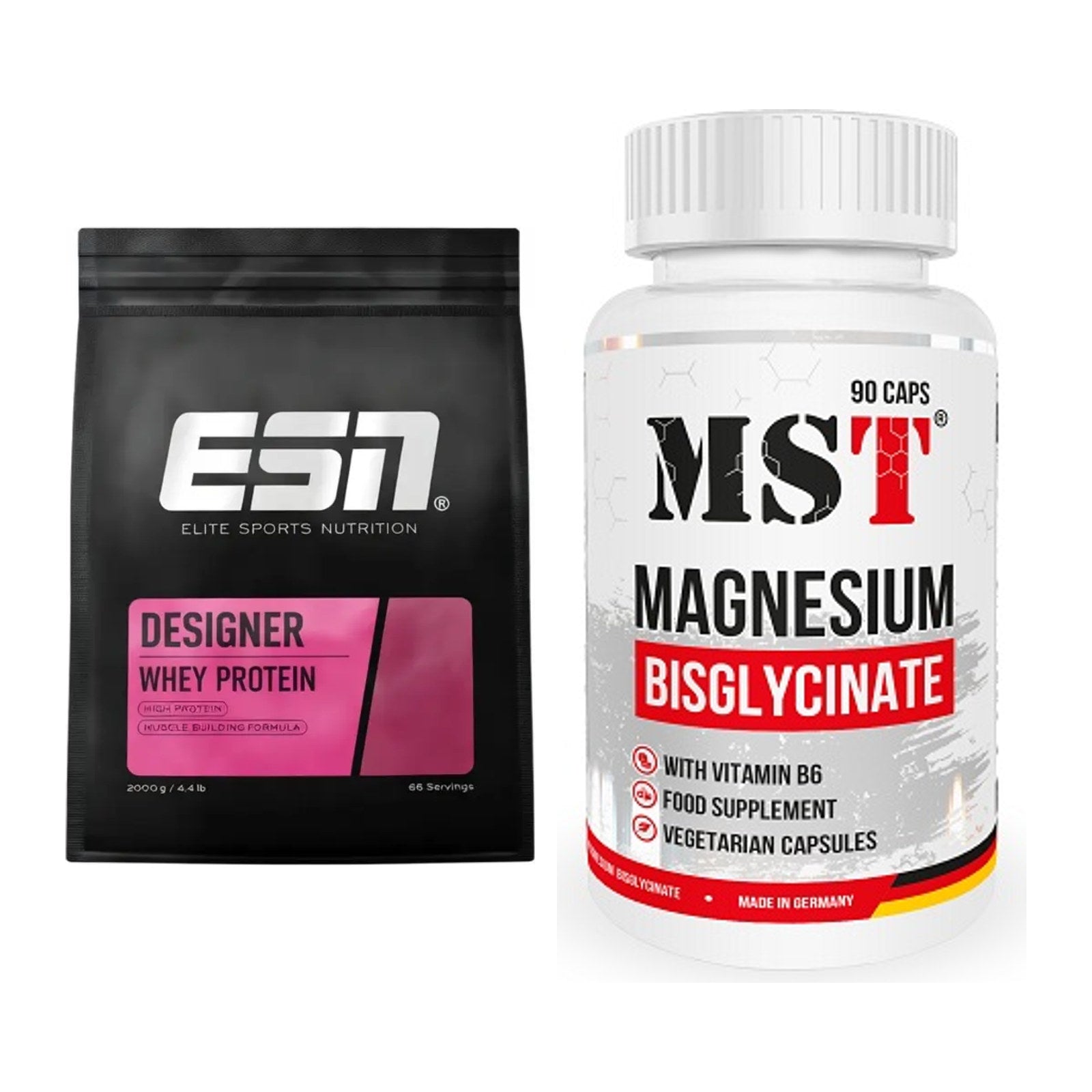 Basis-Set: ESN Designer Whey + MST Magnesium Bisglycinat – alle enthaltenen Artikel
