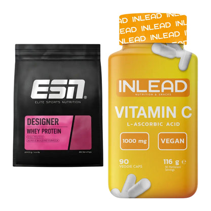 Basis-Set: ESN Designer Whey + INLEAD Vitamin C – alle enthaltenen Artikel
