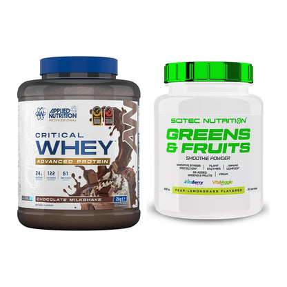 Basis-Set: Applied Nutrition Critical Whey + Scitec Greens & Fruits – alle enthaltenen Artikel