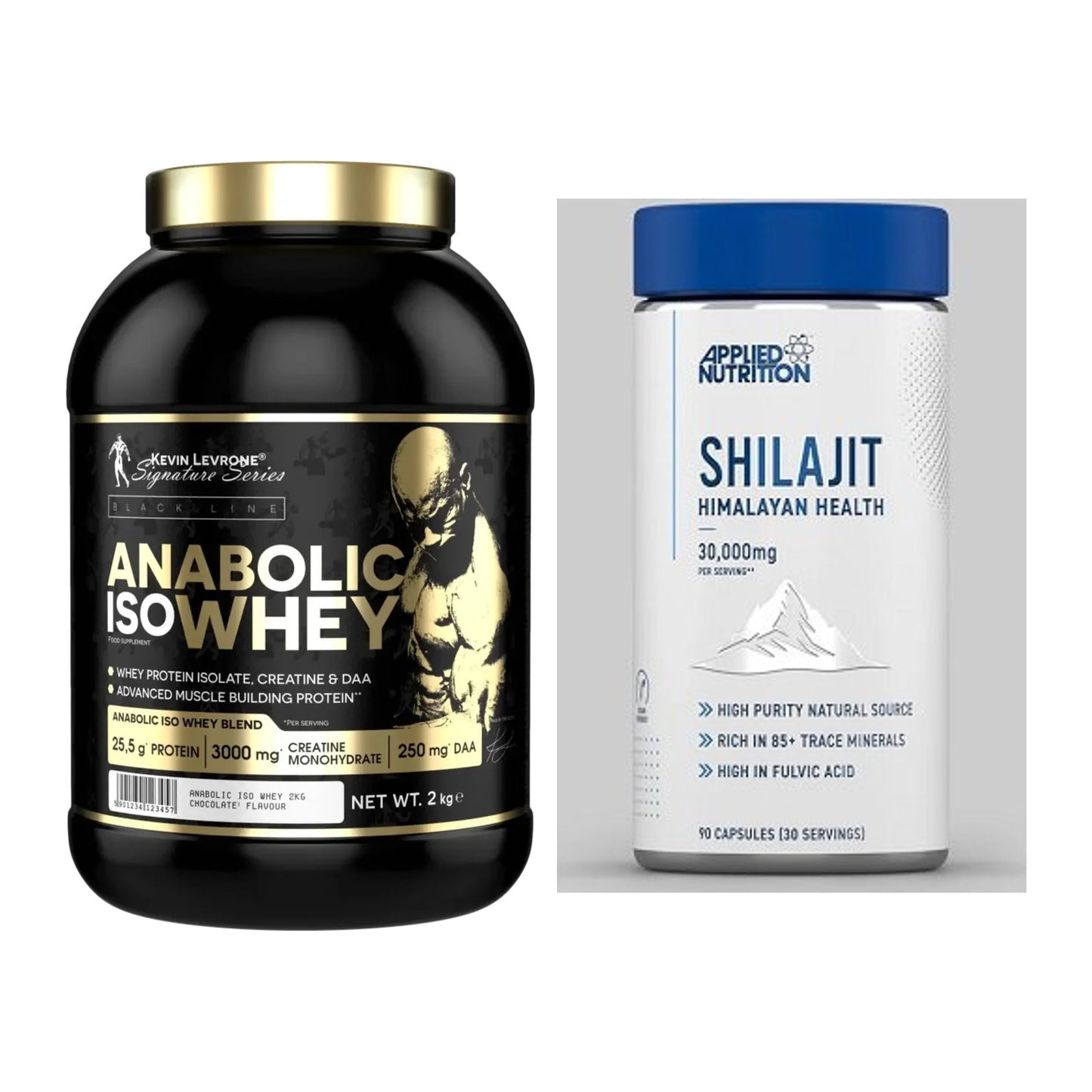 Basis-Set: Kevin Levrone Anabolic Iso + Applied Nutrition Shilajit – alle enthaltenen Artikel