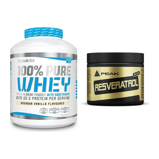 Basis-Set: BioTech 100% Pure Whey + Peak Resveratrol – alle enthaltenen Artikel